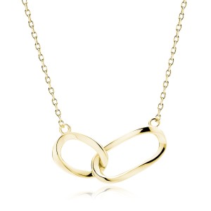 Colier argint placat cu aur galben DiAmanti Z2000NG-DIA (Argint 925‰ 1,9 g.)